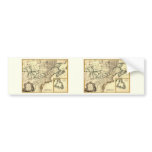 1778 Map of Canada and the United States Bumper Sticker