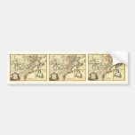1778 Map of Canada and the United States Bumper Stickers