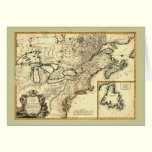1778 Map of Canada and the United States cards