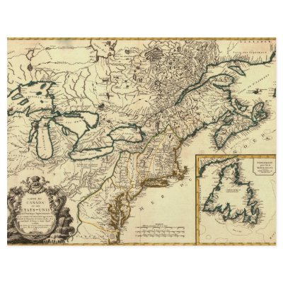 1778 Map of Canada and the United States Flyer by ZephyrusBooks