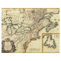 1778 Map of Canada and the United States Flyer