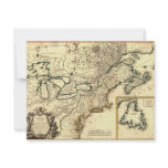 1778 Map of Canada and the United States Personalized Invite