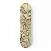 1778 Map of Canada and the United States Skate Deck