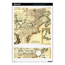 1778 Map of Canada and the United States Xbox 360 S Skin