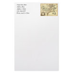 1778 Map of Canada and the United States stationery