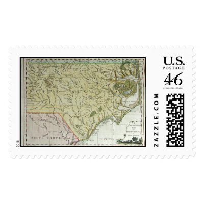1779 North Carolina Postage Stamps by oldmaps