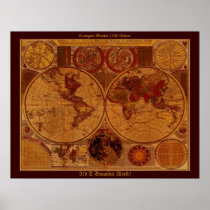 1780 Old World Map Art Posters