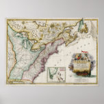 1784 Map of the United States of America Posters