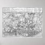 1785 Map of Lisbon posters