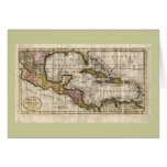 1790 Map of The West Indies by Dilly and Robinson Greeting Card