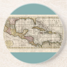 1790 Map of The West Indies by Dilly and Robinson Beverage Coasters