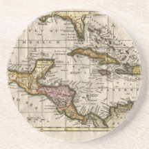 1790 Map of The West Indies by Dilly and Robinson Coasters