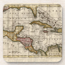 1790 Map of The West Indies by Dilly and Robinson Coasters
