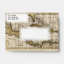1790 Map of The West Indies by Dilly and Robinson Envelope