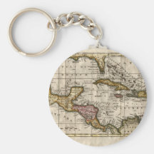 1790 Map of The West Indies by Dilly and Robinson Key Chains