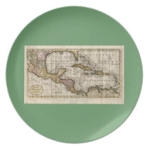 1790 Map of The West Indies by Dilly and Robinson Party Plate