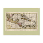 1790 Map of The West Indies by Dilly and Robinson Postcards