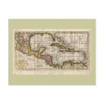 1790 Map of The West Indies by Dilly and Robinson postcards