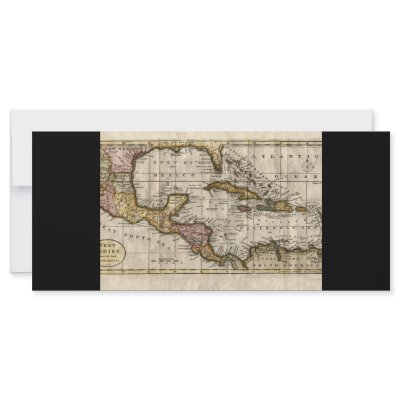 1790 Map of The West Indies by Dilly and Robinson Rack Card Template by ZephyrusBooks