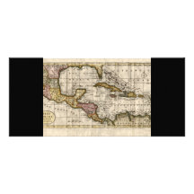 1790 Map of The West Indies by Dilly and Robinson Rack Card Template