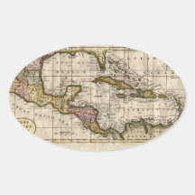 1790 Map of The West Indies by Dilly and Robinson Stickers