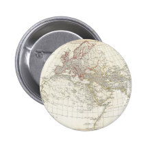 1794 Anville Map of the Ancient World Pinback Buttons