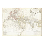 1794 Anville Map of the Ancient World Gallery Wrapped Canvas