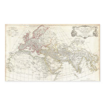 1794 Anville Map of the Ancient World Rectangular Stickers