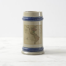 1796 Mannert Map of North and South America Mugs