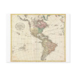 1796 Mannert Map of North and South America Postcards