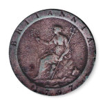 1797 British "cartwheel" penny magnet