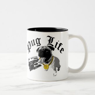 $17.95 Two Tone Coffee Mug Pug Life