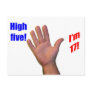 17 High Five! Postcard