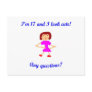 17  I'm 17 and I look cute! Postcards