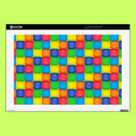 17 Inch Laptop Skin with Fun Bottlecap Design skins