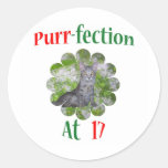 17 Purr-fection Round Sticker