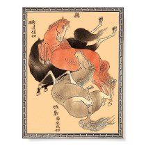 17  Three Oriental Horses posters