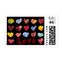 17 Valentine Hearts Postage postage