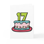 17 Year Old Birthday Cake Greeting Cards