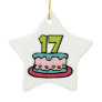 17 Year Old Birthday Cake Ornament