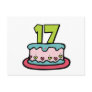 17 Year Old Birthday Cake Post Cards