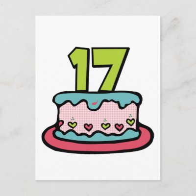 happy birthday cake 17. 17 Year Old Birthday Cake