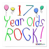 17 Year Olds Rock ! posters