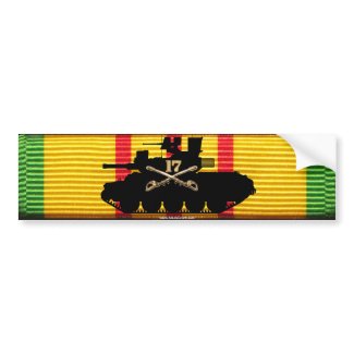 17th ACR M551 on VSM Ribbon Bumper Sticker bumpersticker