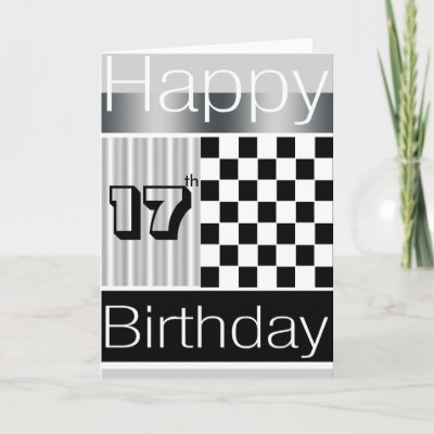 17th Birthday for boys aged seventeen Customize the age