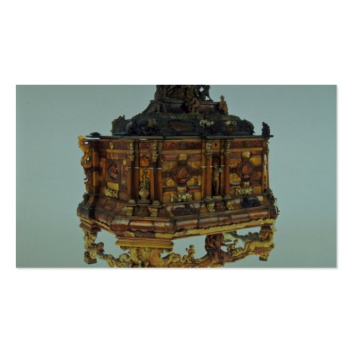 17th century amber casket, Malbork, Poland Business Cards (back side)