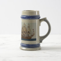 17Th Century British Warship Mug mugs
