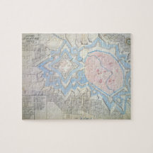 17th Century Map of Coesfeld Ludgerusburg Germany Puzzle