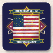 17th Michigan Volunteer Infantry Shirts Coasters