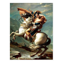 1801 Napoleon Crossing the Alps, Jacques-Louis Dav Postcards